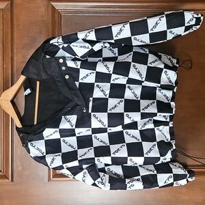 Hipster Streetwear Puffer  Black Lined Jacket